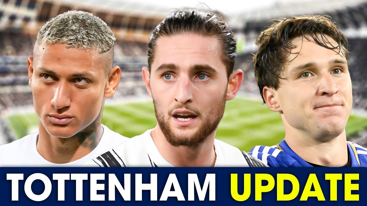 Spurs IN THE MIX For Rabiot • Spurs MATCH Chiesa Contract • Richarlison OPEN To Saudi Move [UPDATE] - youtube
